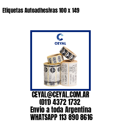 Etiquetas Autoadhesivas 100 x 149