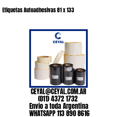 Etiquetas Autoadhesivas 81 x 133