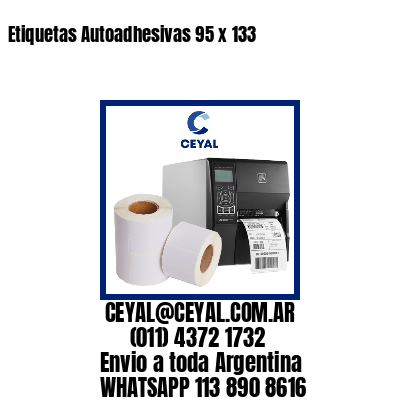 Etiquetas Autoadhesivas 95 x 133