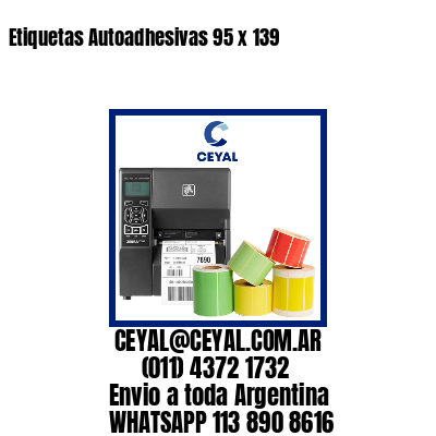 Etiquetas Autoadhesivas 95 x 139