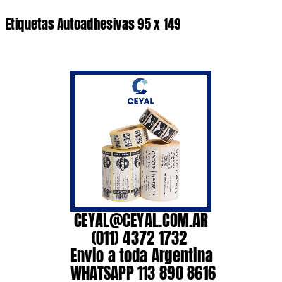 Etiquetas Autoadhesivas 95 x 149