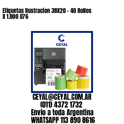 Etiquetas Ilustracion 38X20 – 40 Rollos X 1.000 Ø76