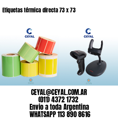 Etiquetas térmica directa 73 x 73