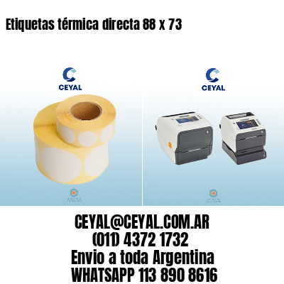 Etiquetas térmica directa 88 x 73