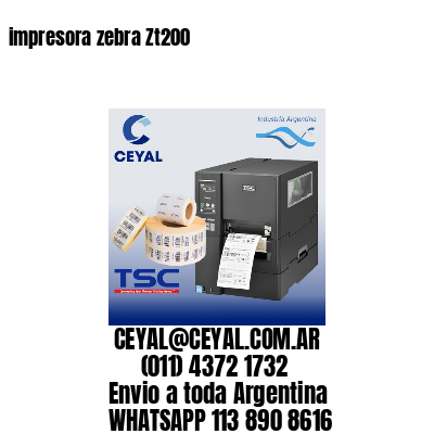 impresora zebra Zt200