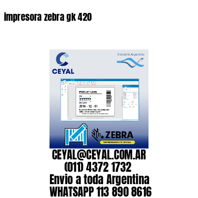 impresora zebra gk 420