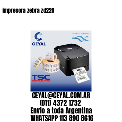 impresora zebra zd220