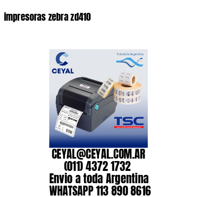 impresoras zebra zd410