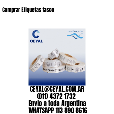 Comprar Etiquetas fasco