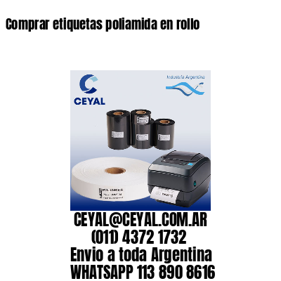 Comprar etiquetas poliamida en rollo