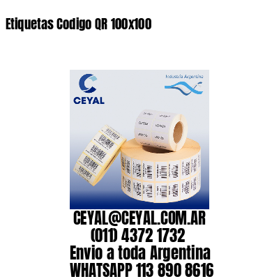 Etiquetas Codigo QR 100×100