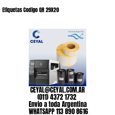 Etiquetas Codigo QR 29X20