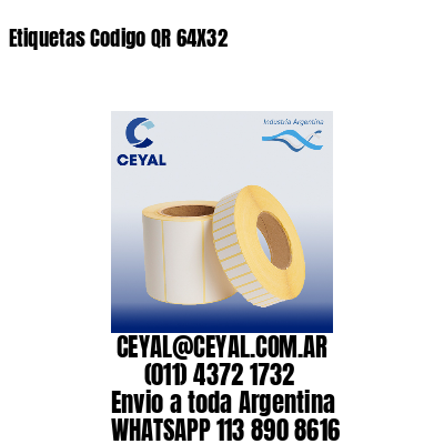 Etiquetas Codigo QR 64X32