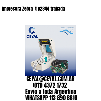 Impresora Zebra  tlp2844 trabada