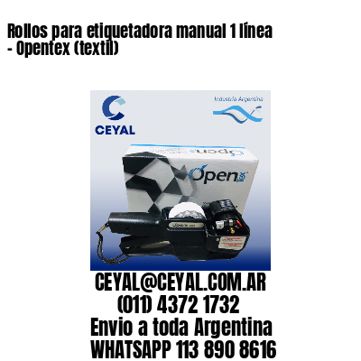 Rollos para etiquetadora manual 1 línea – Opentex (textil)