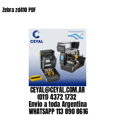 Zebra zd410 PDF