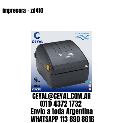 impresora - zd410