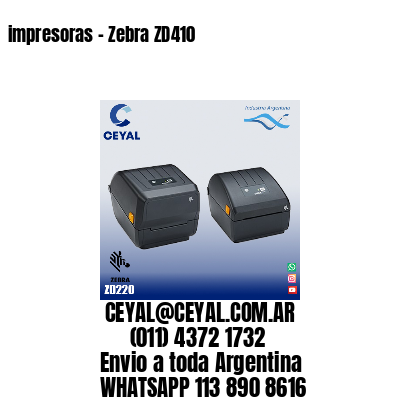 impresoras – Zebra ZD410