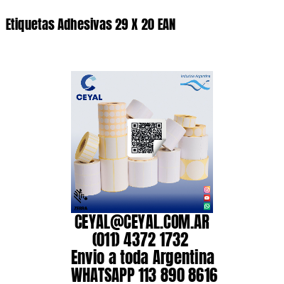 Etiquetas Adhesivas 29 X 20 EAN