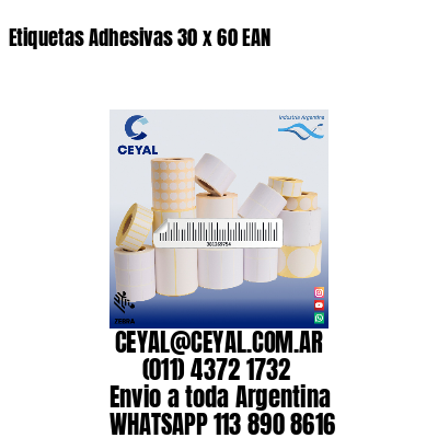 Etiquetas Adhesivas 30 x 60 EAN