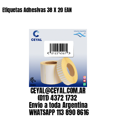 Etiquetas Adhesivas 38 X 20 EAN