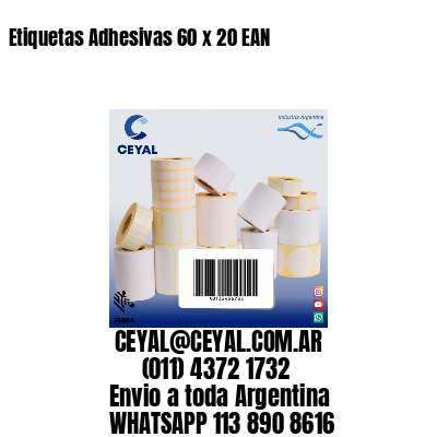 Etiquetas Adhesivas 60 x 20 EAN