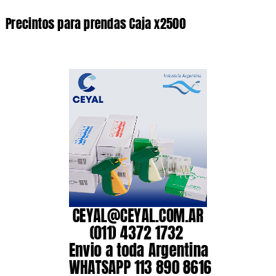 Precintos para prendas Caja x2500