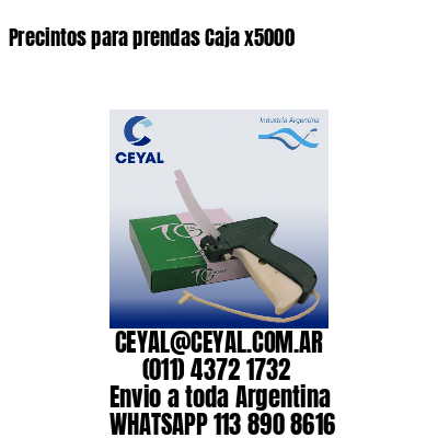 Precintos para prendas Caja x5000