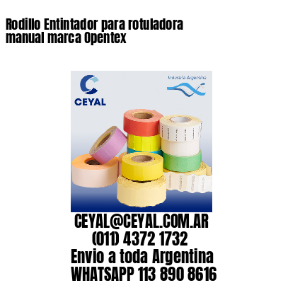 Rodillo Entintador para rotuladora manual marca Opentex