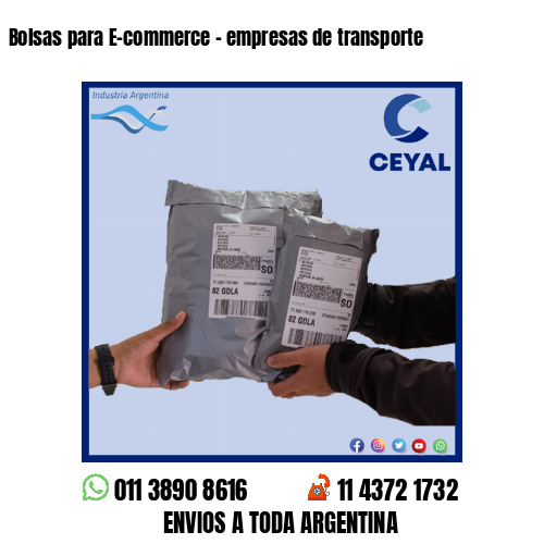 Bolsas para E-commerce – empresas de transporte