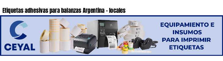 Etiquetas adhesivas para balanzas Argentina - locales