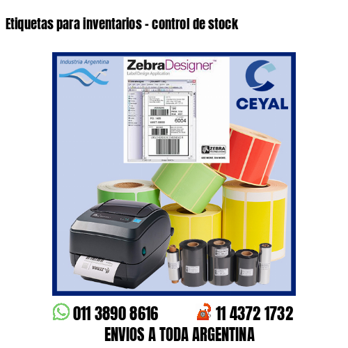 Etiquetas para inventarios – control de stock