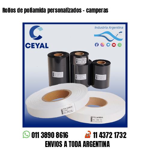 Rollos de poliamida personalizados - camperas