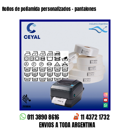 Rollos de poliamida personalizados – pantalones