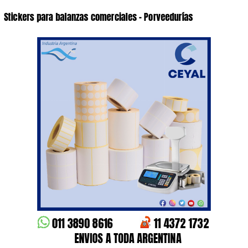 Stickers para balanzas comerciales – Porveedurías