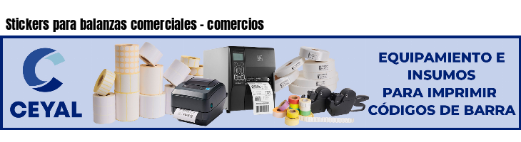 Stickers para balanzas comerciales - comercios