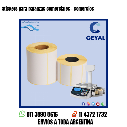 Stickers para balanzas comerciales - comercios