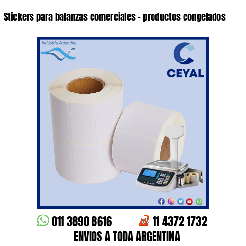 Stickers para balanzas comerciales – productos congelados