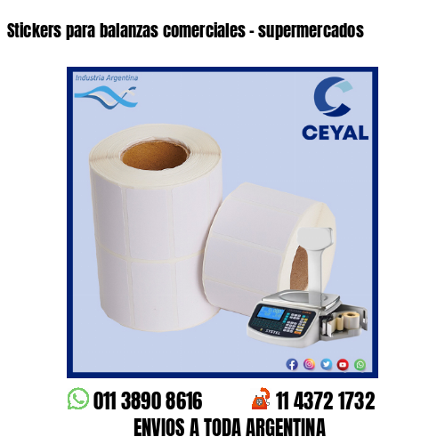 Stickers para balanzas comerciales - supermercados