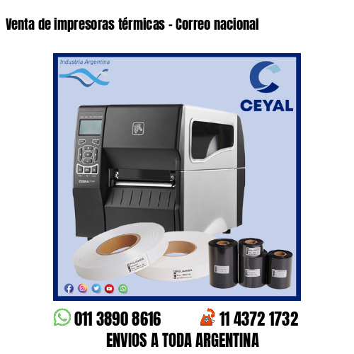 Venta de impresoras térmicas – Correo nacional