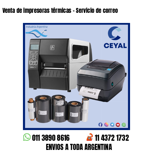 Venta de impresoras térmicas - Servicio de correo