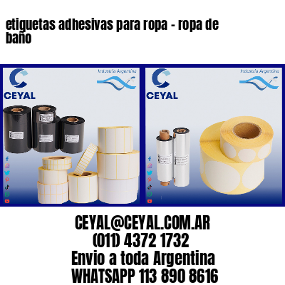 etiquetas adhesivas para ropa - ropa de baño