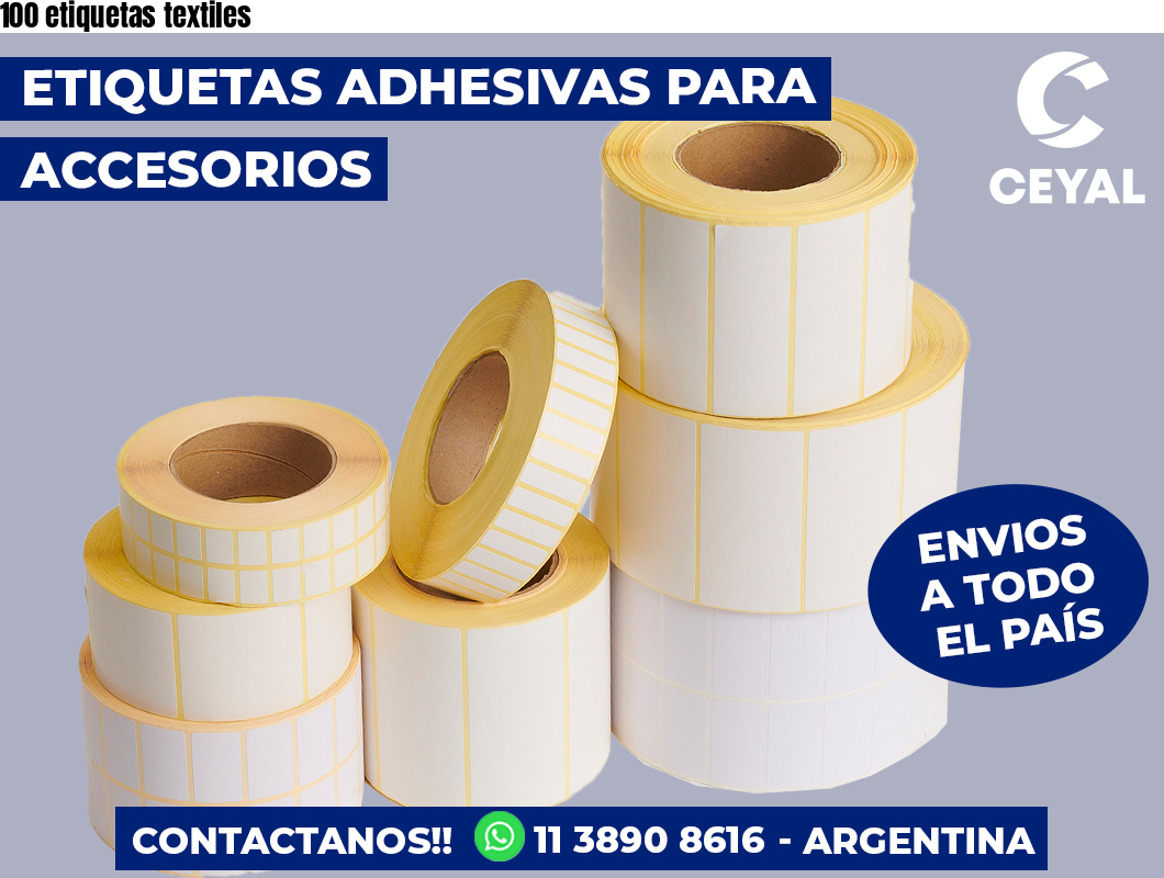 100 etiquetas textiles