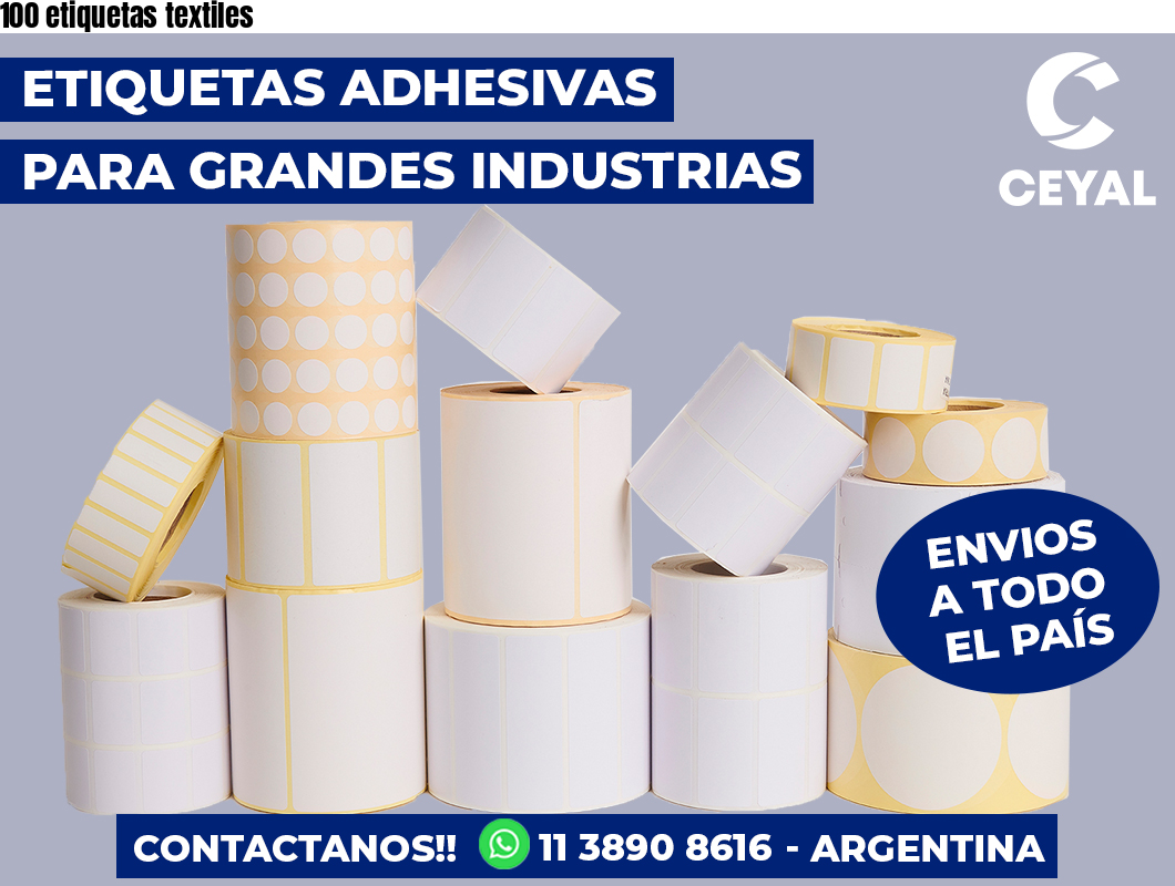 100 etiquetas textiles