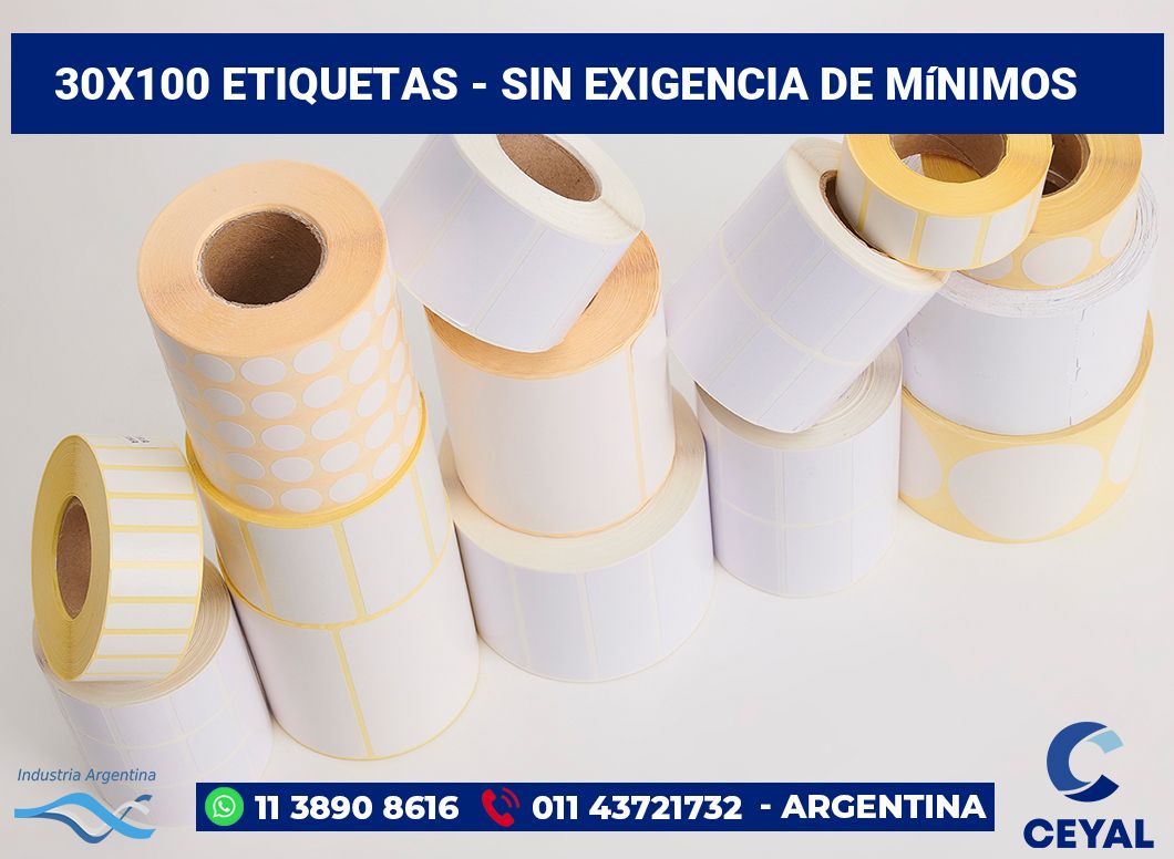 30x100 Etiquetas