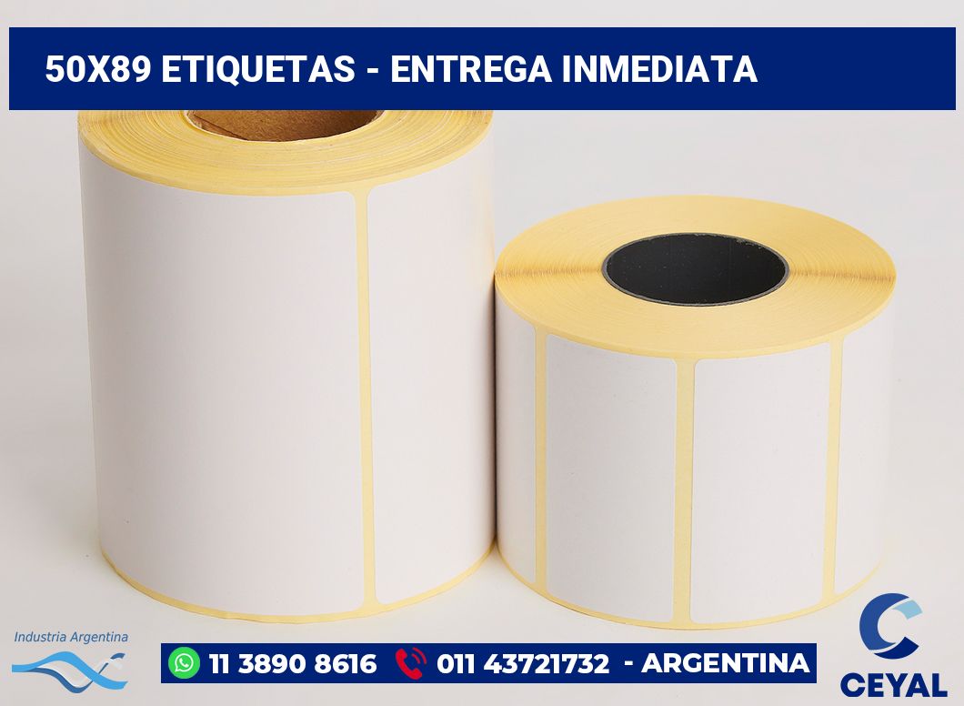 50x89 Etiquetas