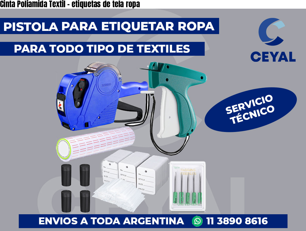 Cinta Poliamida Textil - etiquetas de tela ropa