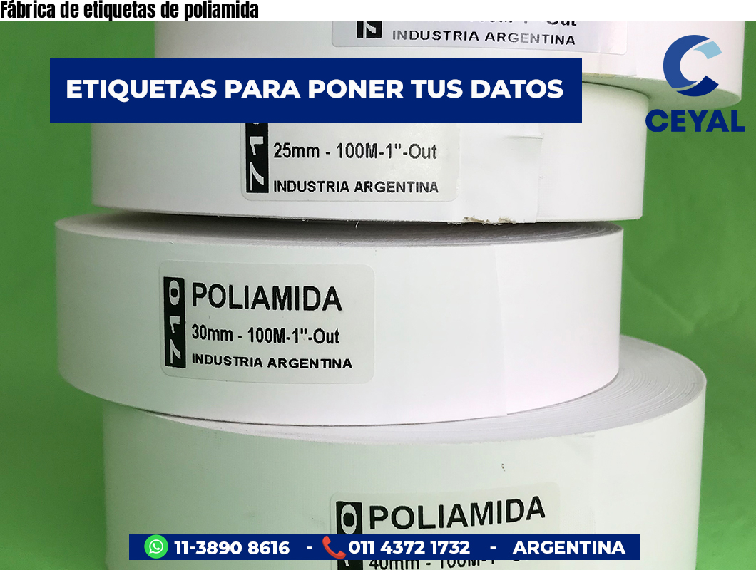 Fábrica de etiquetas de poliamida