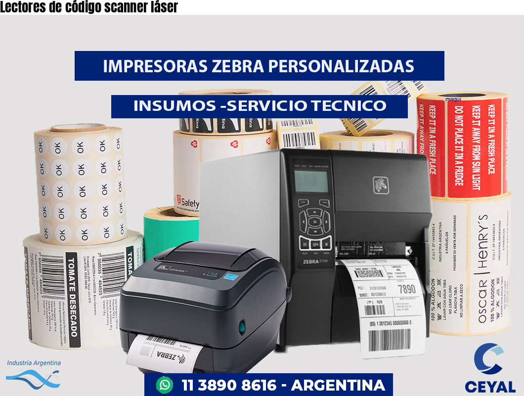 Lectores de código scanner láser