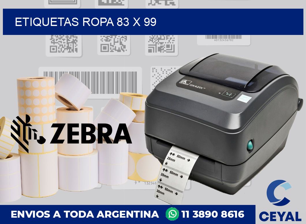 etiquetas ropa 83 x 99